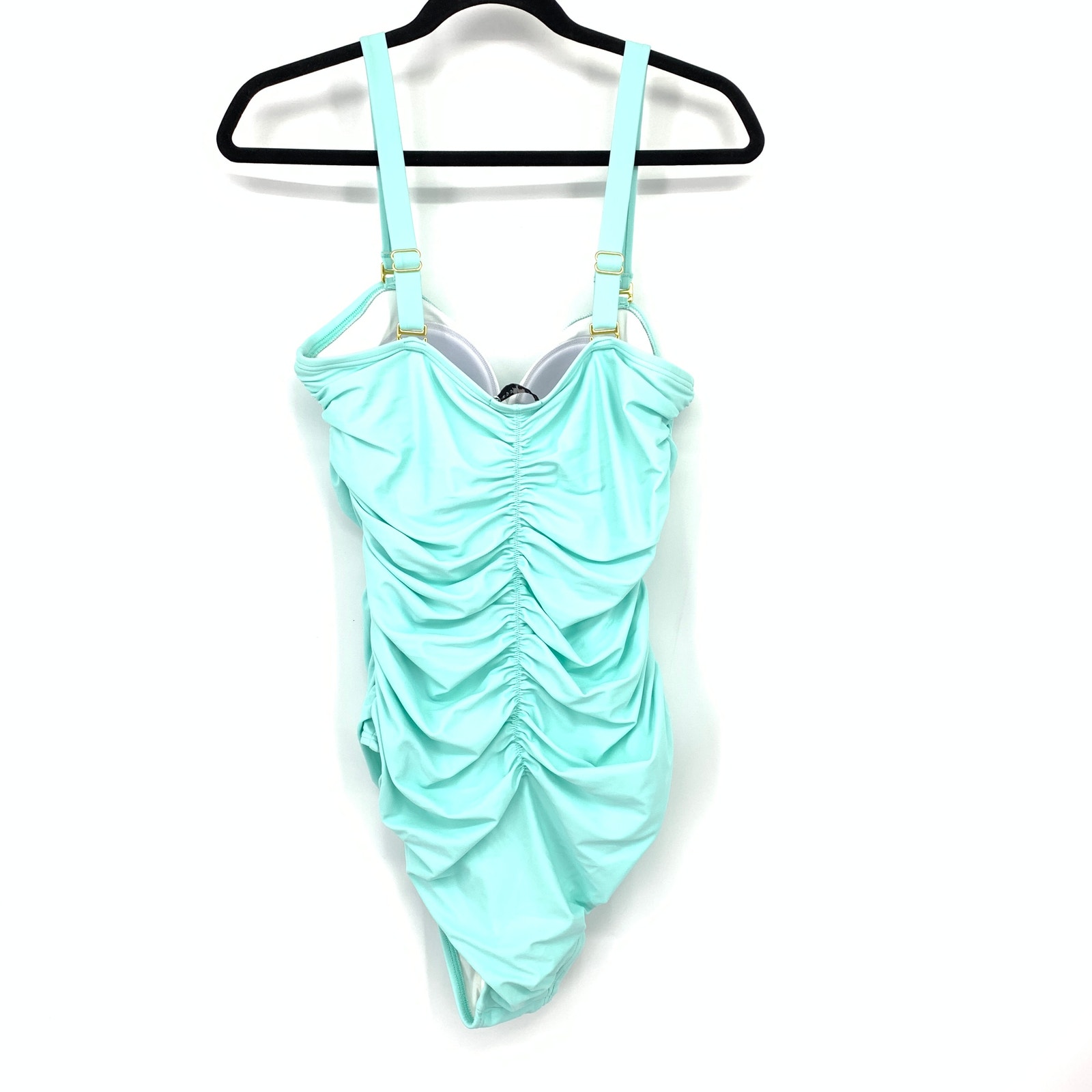 Pink Desert Ruched Front One Piece Swimsuit Womens Size Xl Blue New — image 2 of 6